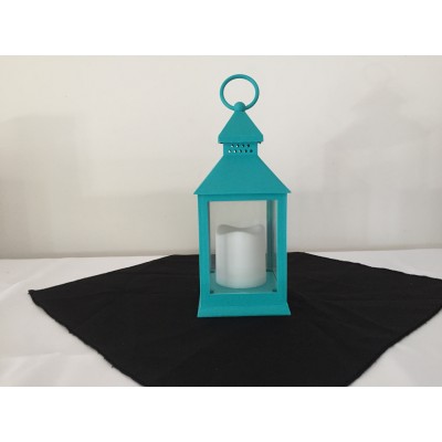 Lanterne en acrylique de couleur turquoise